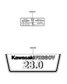 Fh680v-Hs07 Label Diagram and Parts List for ENFORCER54 53AI3AGT750-23HP Cub Cadet Lawn Tractor